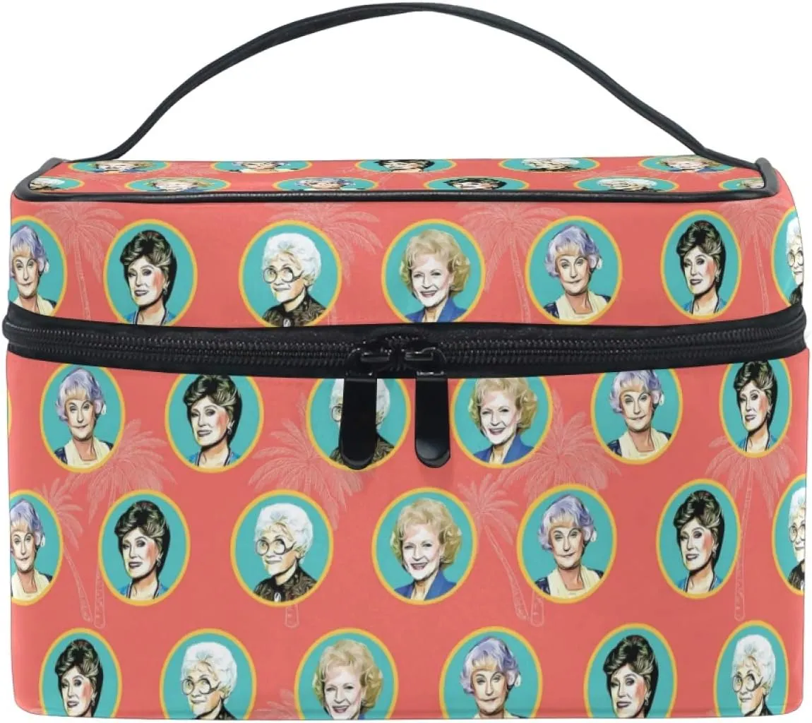 Bad Bananas Golden Girls - Soft Cosmetic Case - Large Makeup Bag - Stay Golden