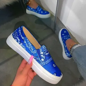 Bandana Print Casual Slip-on
