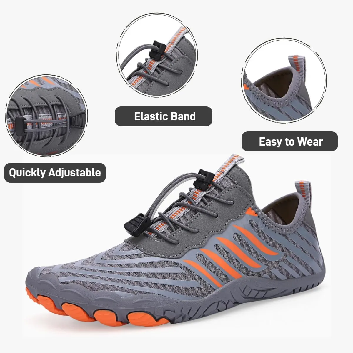 BareStep Active Barefoot Shoes Grounded Footwear Women Men Breathable Comfortable Slip on Hiking Water Shoes