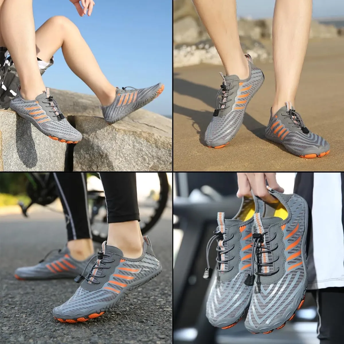 BareStep Active Barefoot Shoes Grounded Footwear Women Men Breathable Comfortable Slip on Hiking Water Shoes