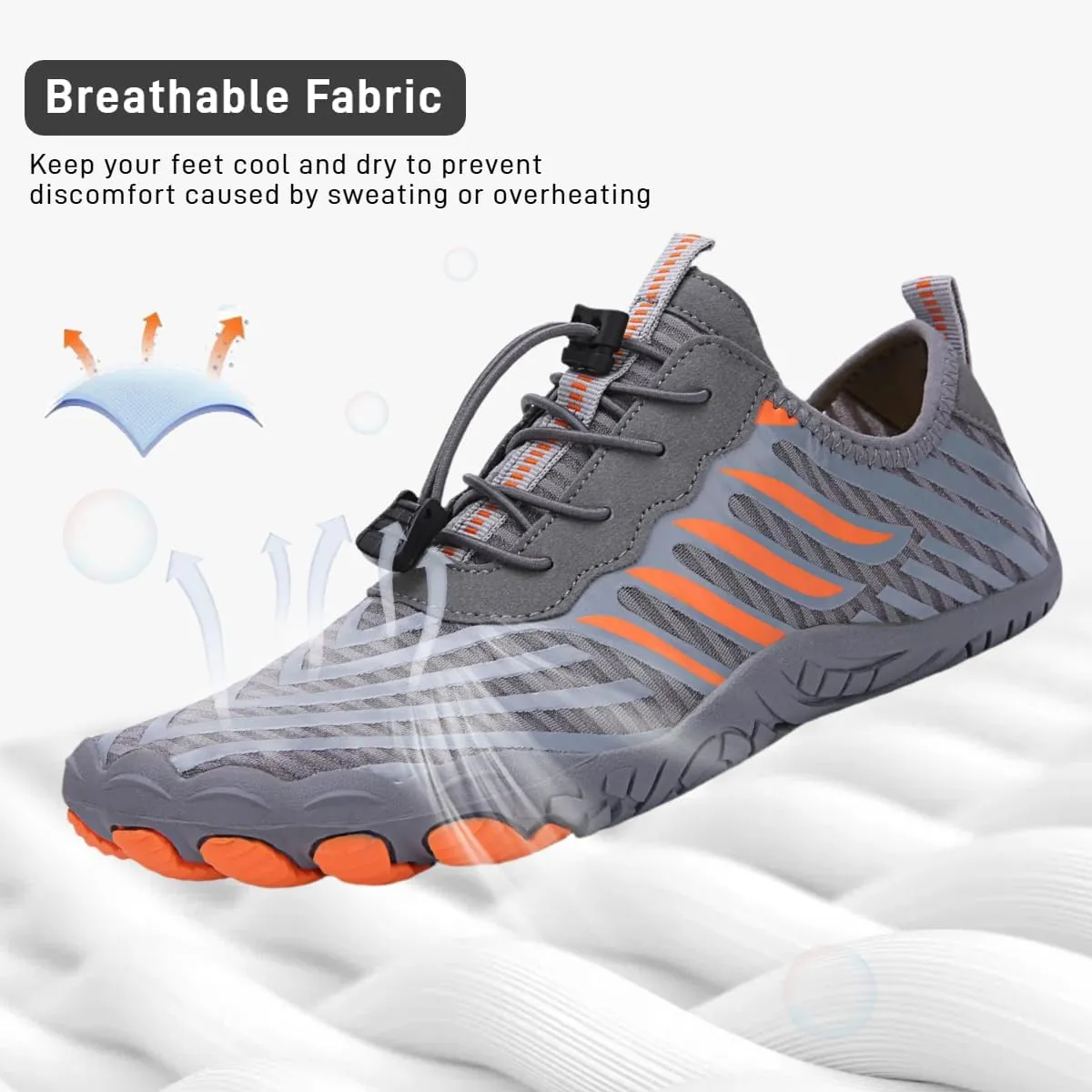 BareStep Active Barefoot Shoes Grounded Footwear Women Men Breathable Comfortable Slip on Hiking Water Shoes