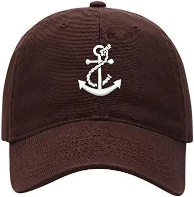 Baseball Cap Men Boat Anchor Embroidered Washed Cotton Dad Hat Baseball Caps