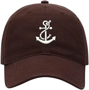 Baseball Cap Men Boat Anchor Embroidered Washed Cotton Dad Hat Baseball Caps