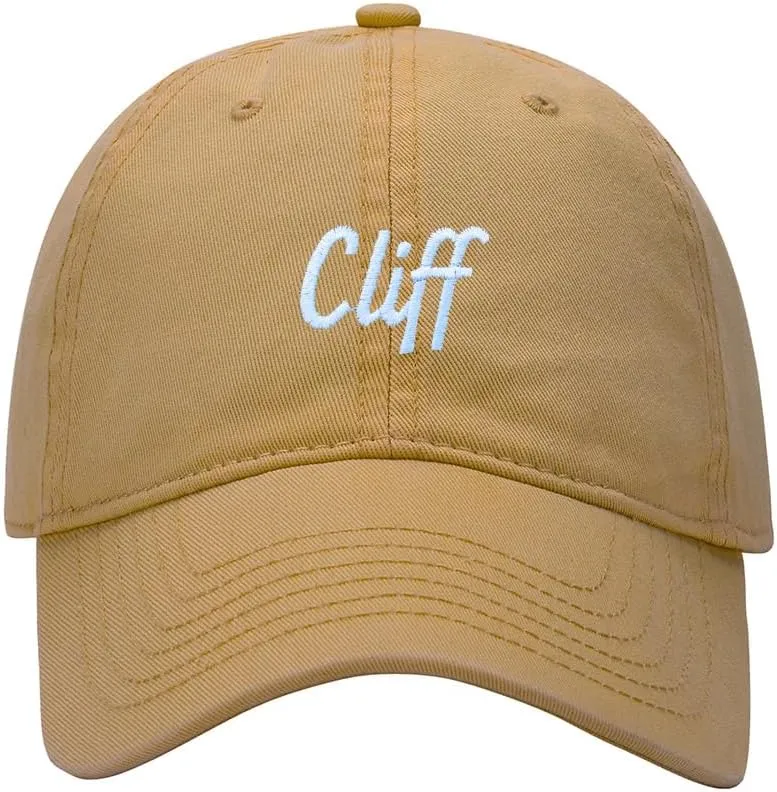 Baseball Cap Men Name Cliff Gift Embroidered Washed Cotton Dad Hat Baseball Caps