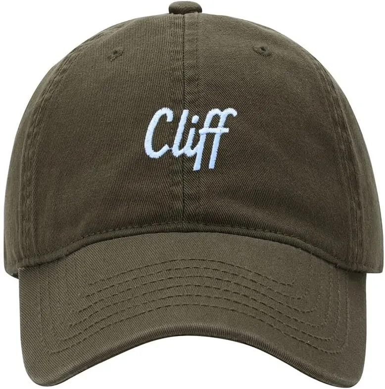 Baseball Cap Men Name Cliff Gift Embroidered Washed Cotton Dad Hat Baseball Caps