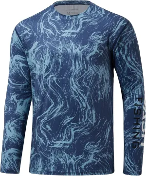 BASSDASH Men’s UPF 50  Camo Long Sleeve Shirts Quick Dry Lightweight Performance Shirt for Outdoors Fishing Hiking