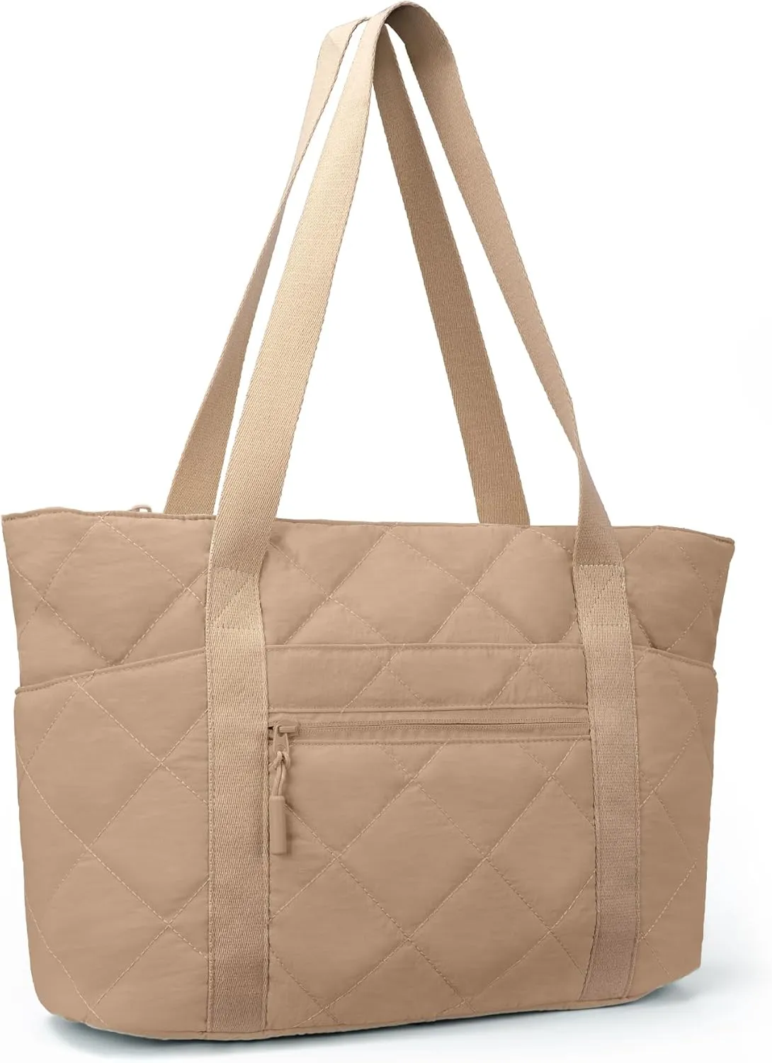 befen Laptop Tote Bag for Women Work, Travel Tote Bags Nurse Puffer Quilted Handbags, Lightweight Waterproof Beach Purse