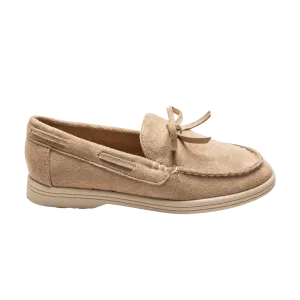 Beige Suede Formal Laced Dress Shoes