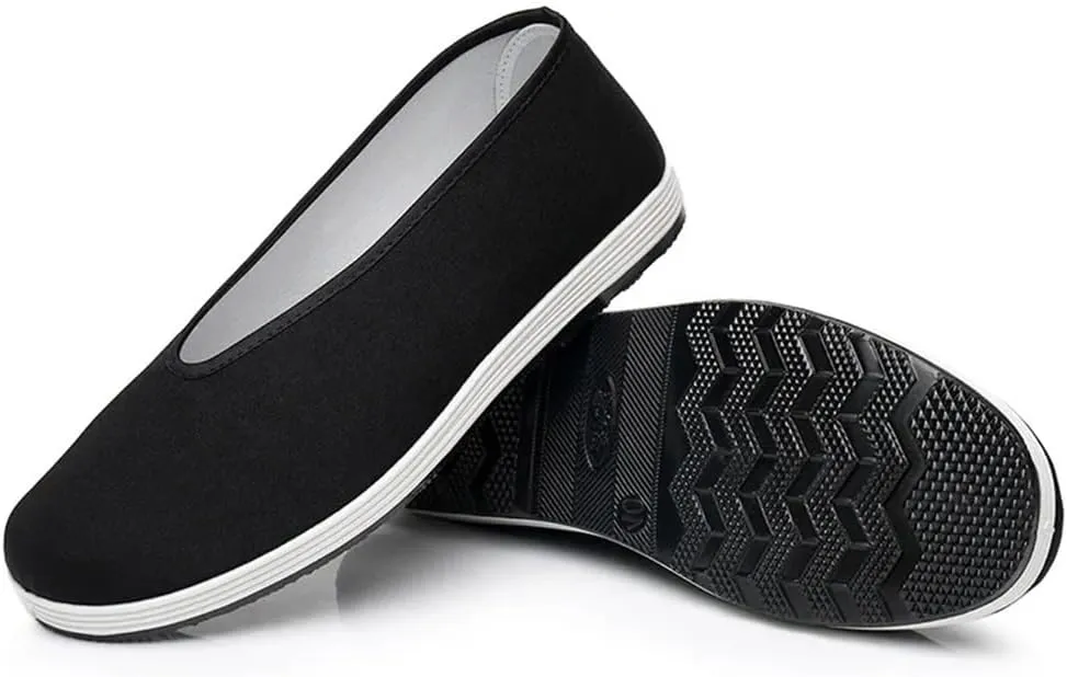 Beijing Cloth Shoes for Men Lightweight Anti-Slip Soft Bottom Breathable Slip-On Casual Shoes