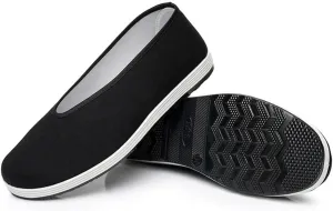 Beijing Cloth Shoes for Men Lightweight Anti-Slip Soft Bottom Breathable Slip-On Casual Shoes