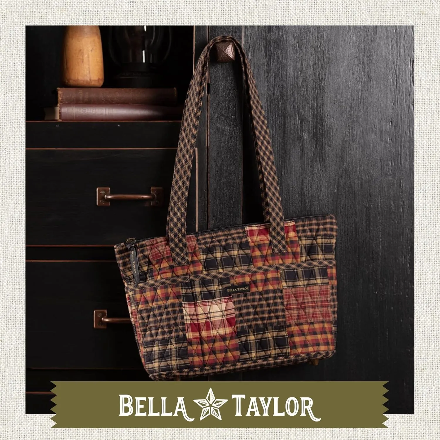 Bella Taylor Small Tote | Lightweight Quilted Fabric Purses for Women