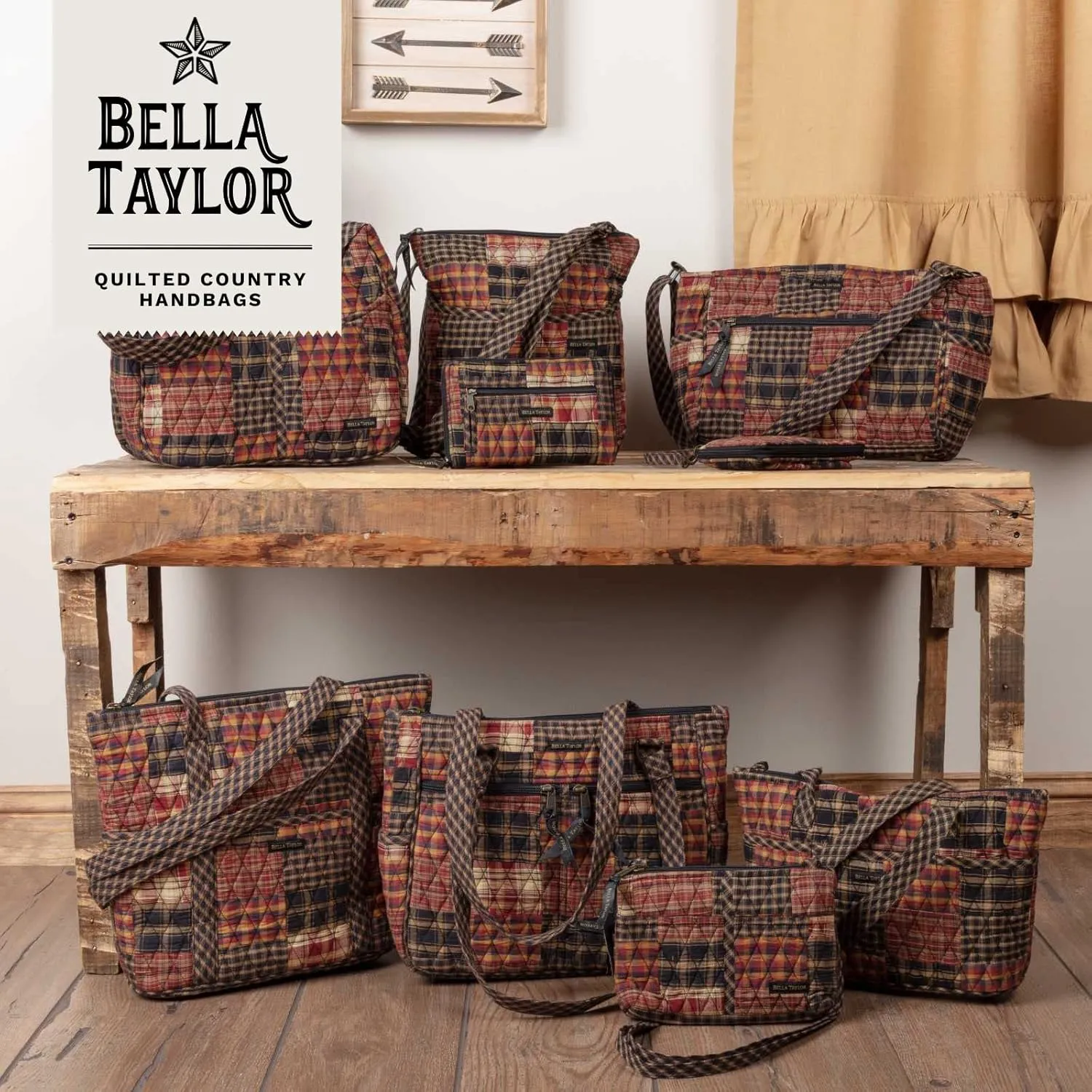 Bella Taylor Small Tote | Lightweight Quilted Fabric Purses for Women
