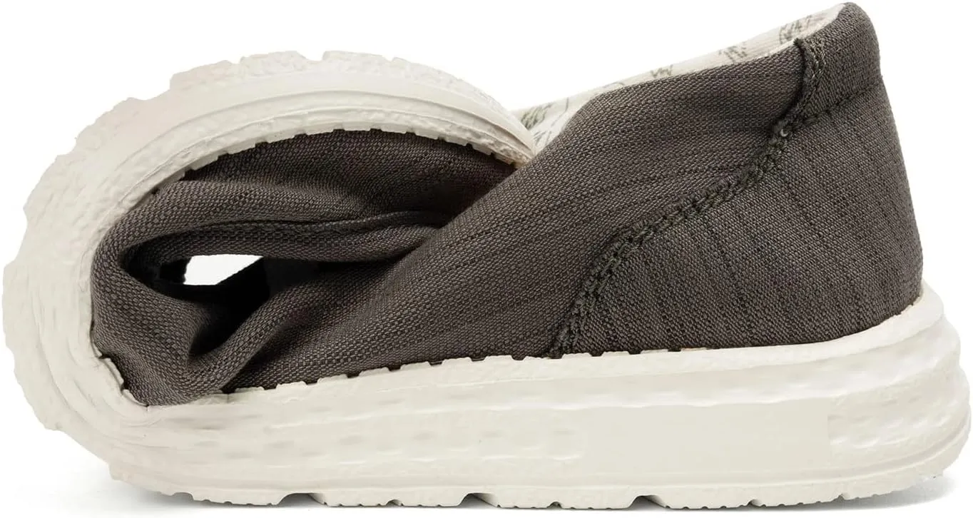 BENEKER Women's Loafers Slip On Low Top Sneakers Casual Boat Shoes Comfortable Walking Flats Breathable Canvas Shoes