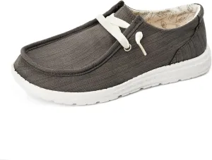 BENEKER Women's Loafers Slip On Low Top Sneakers Casual Boat Shoes Comfortable Walking Flats Breathable Canvas Shoes