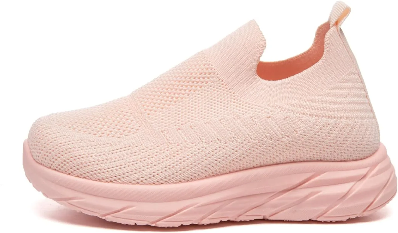 Bernal Girl/Boys Slip-On Sneakers Toddler/Little Kid/Big Kid Lightweight Fashion Breathable Tennis Walking Shoes Non Slip Runing Shoes