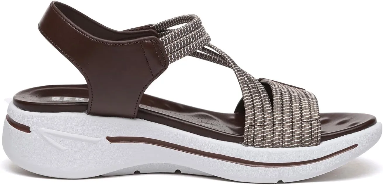 Bernal Women's Fashion Walking Sandals Comfortable Breathable Sandals Adjustable Athletic Sport Shoes for Outdoors