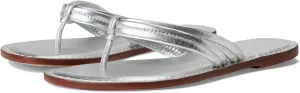 Bernardo Women's Miami Flat Sandal, Silver, 8.5