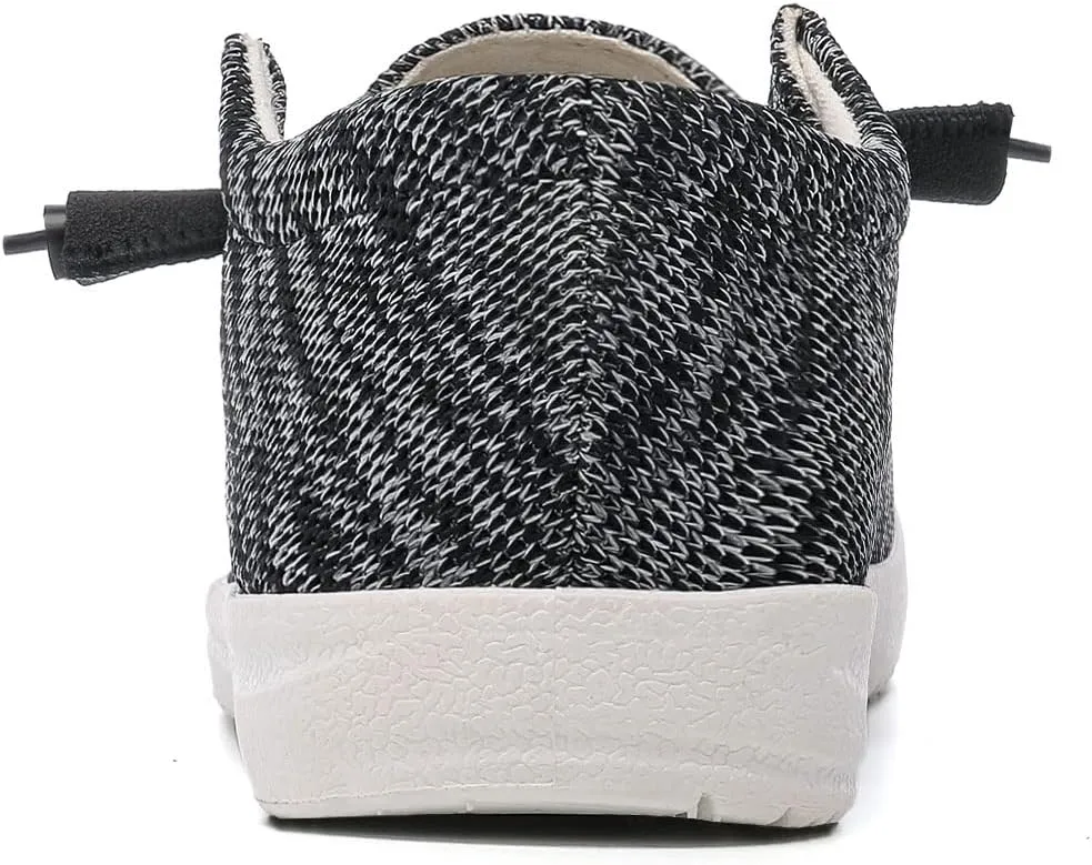 Betrue Women's Lightweight Boat Shoes, Casual Loafers, Slip On Deck Shoes, Breathable Canvas Sneakers