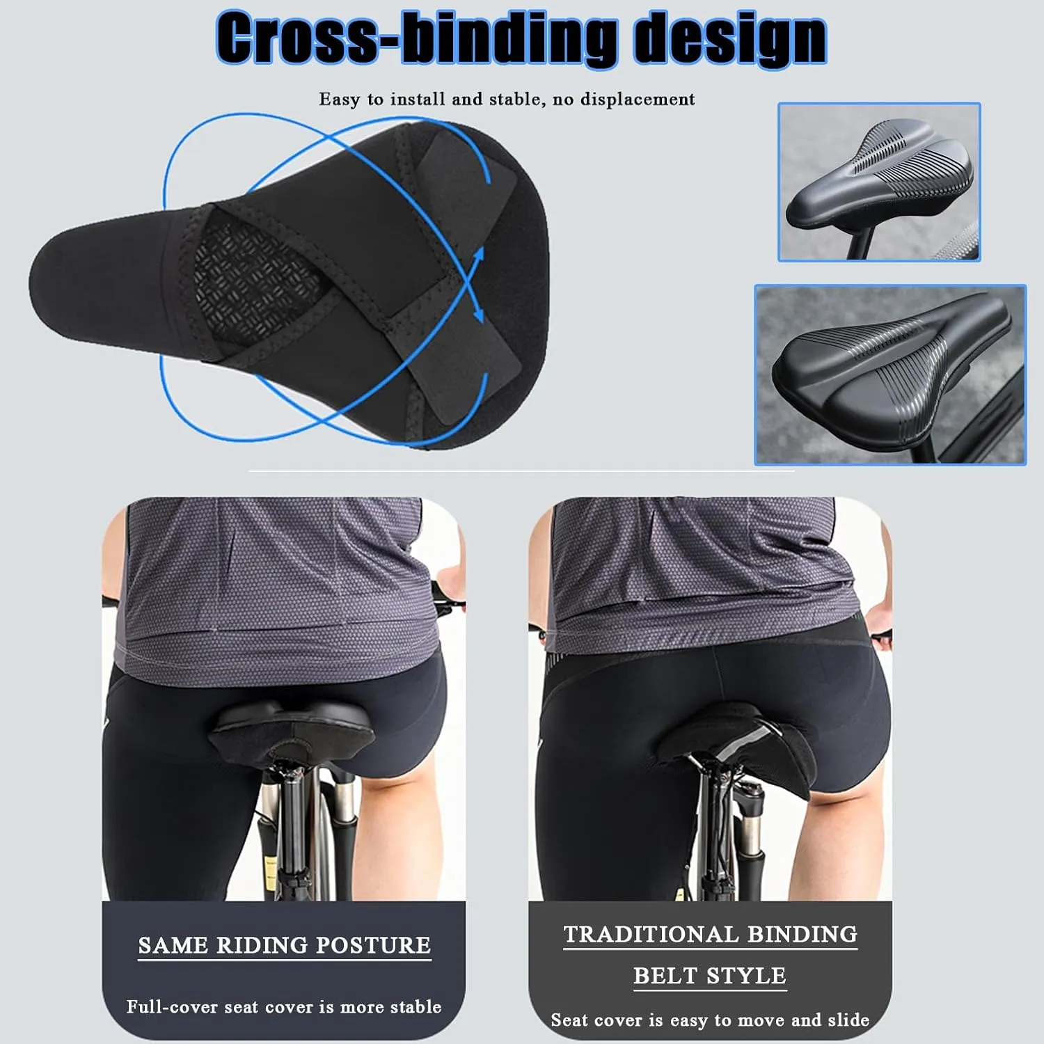 Bike Seat Cushion for Merida eONE-Sixty 900-E eONE-Sixty 975 eOne-Sixty Limited Edition, Memory Foam & Gel Padded Cover Bicycle Seat for Men Women Shock-Absorbing Comfort Bike Seat Pad,C