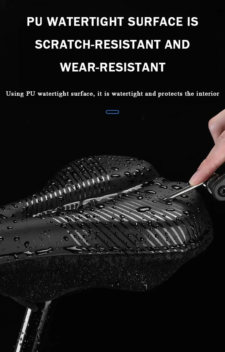 Bike Seat Cushion for Merida Scultura Endurance 9000 Scultura Endurance GR Scultura EVO, Memory Foam & Gel Padded Cover Bicycle Seat for Men Women Shock-Absorbing Comfort Bike Seat Pad,A