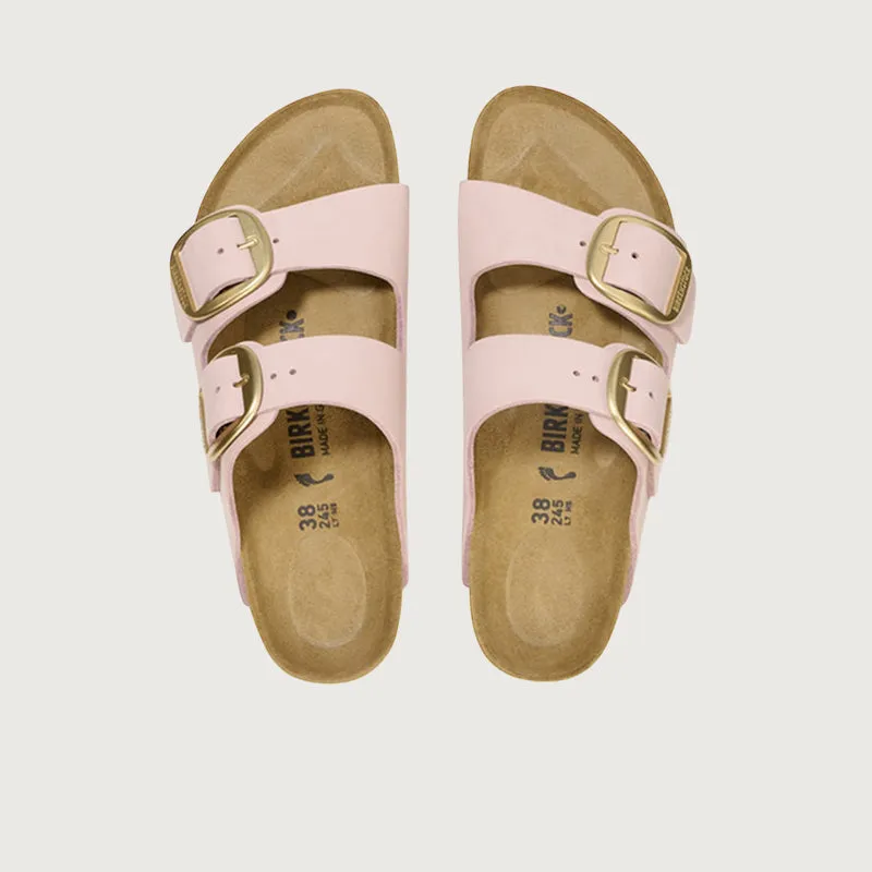 Birkenstock Arizona Big Buckle Nubuck Leather Soft Pink Sandals