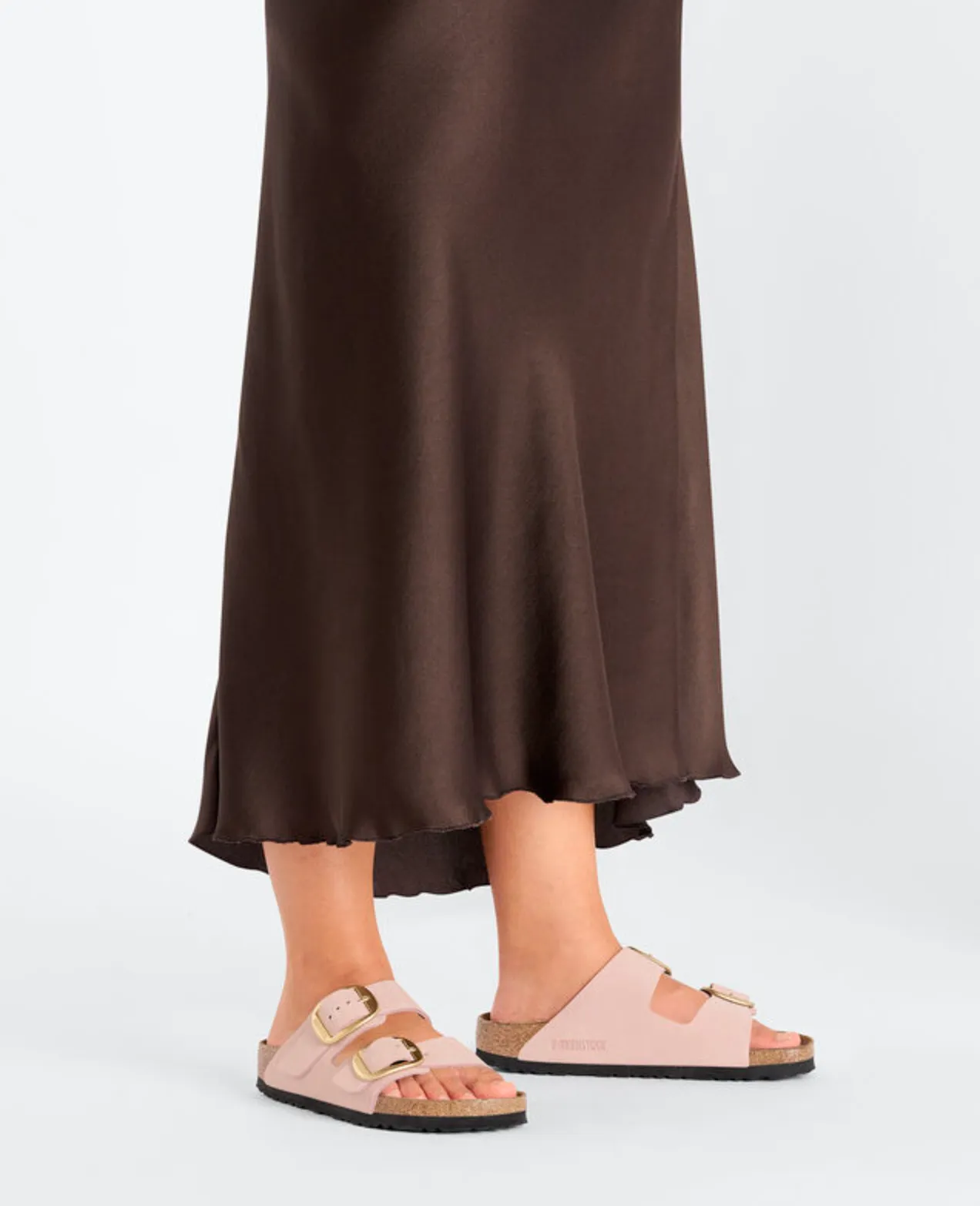 Birkenstock Arizona Big Buckle Nubuck Leather Soft Pink Sandals