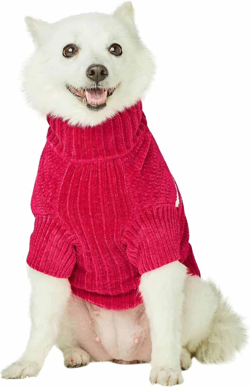 Blueberry Pet Ultra Soft Dog Sweater, Hot Pink, 10"- Warm Dog Coat for Winter, Coz Dog Sweaters, Small Dog Coat, Soft Dog Fleece Sweater for Small Dog