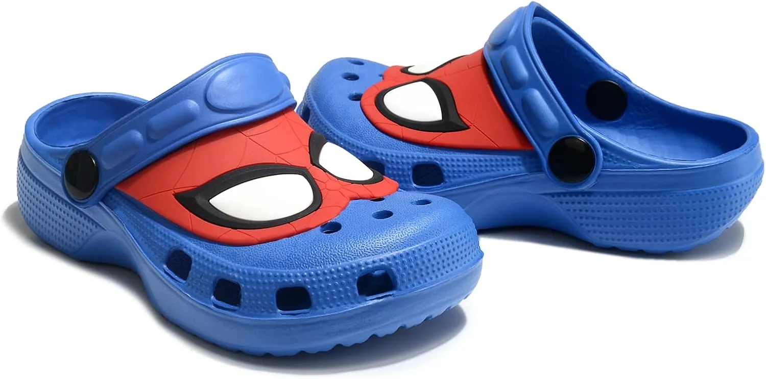 Boys Clogs Cartoon Kids Garden Shoes Toddlers Slip On Sandals Lightweight Water Shower Slippers Indoor Outdoor Slides