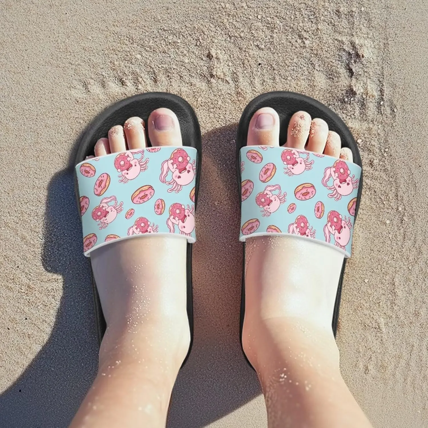Boys Girls Slip On Slippers Cartoon Open Toe Design Comfortable Living Room Sandals for Beach Days Funny