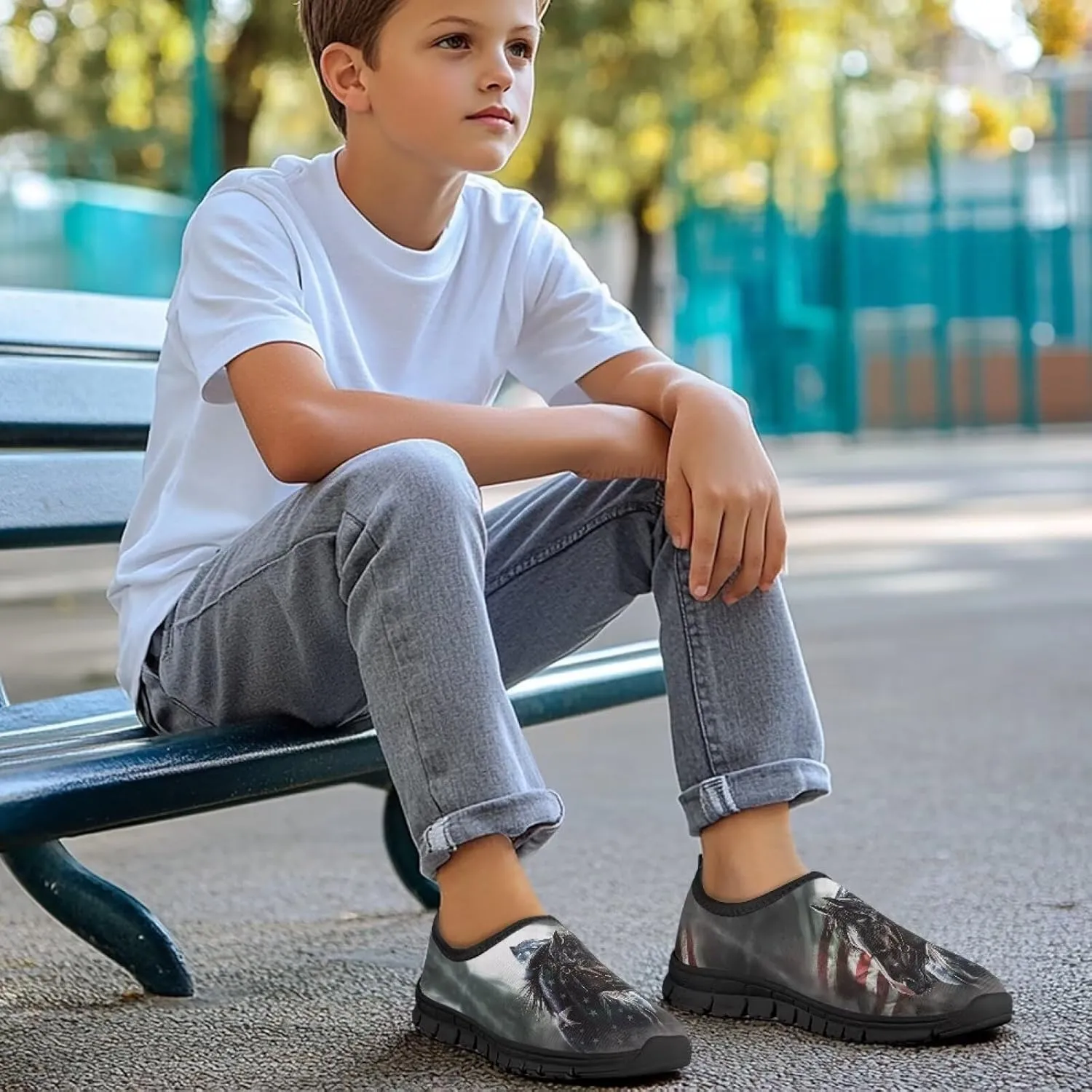 Boys Shoes Fun Design Slip On Shoes for Boys Breathable Summer Wear
