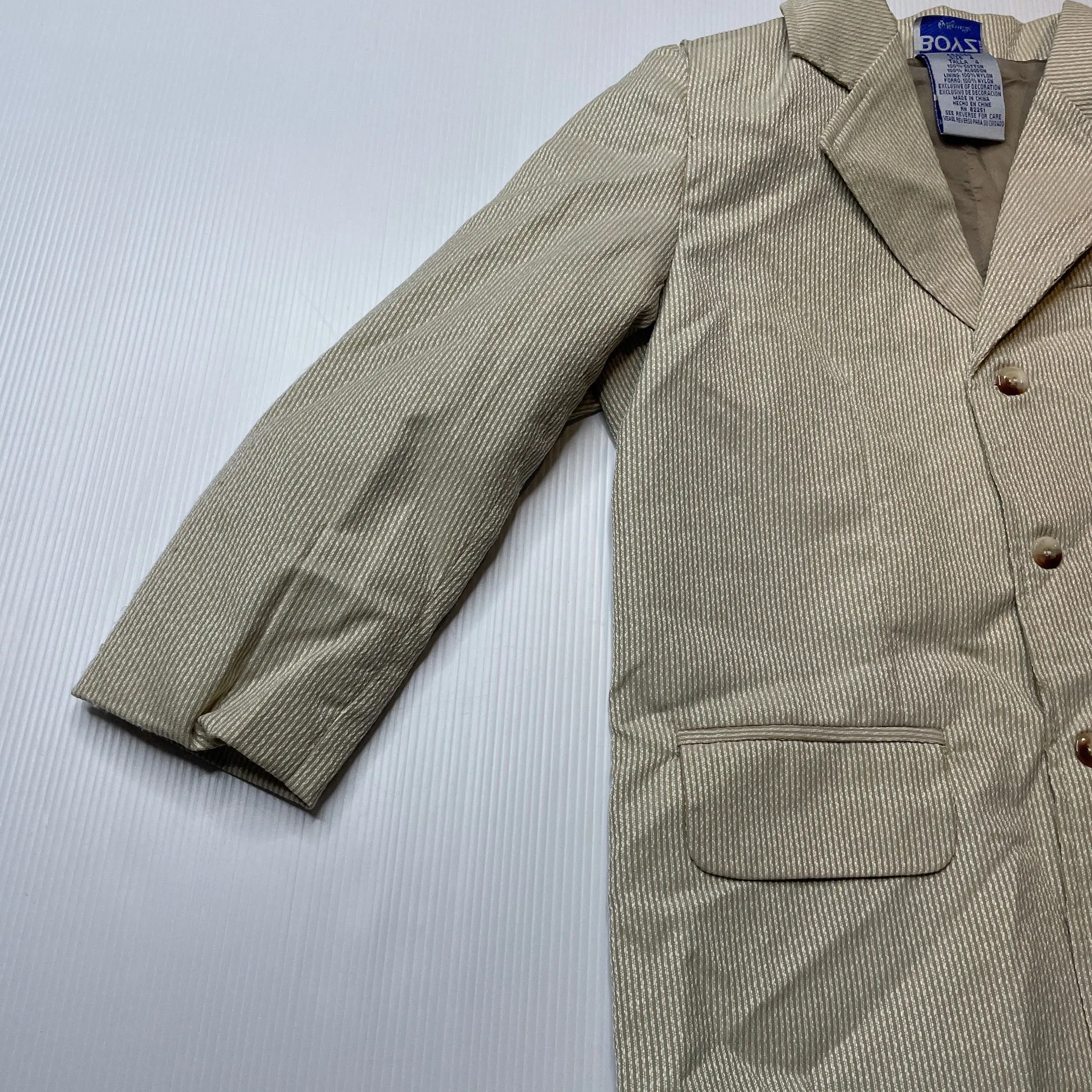 BOYZ lightweight suit jacket / blazer, size 4, BNWT