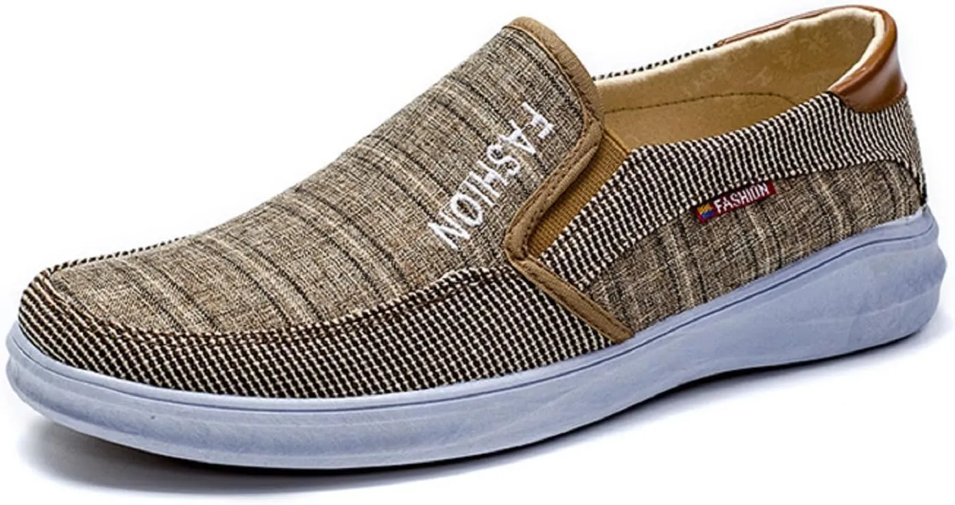 Breathable & Lightweight Men's Loafers: Anti-Skid, Easy Slip-On for Outdoor Comfort & Style