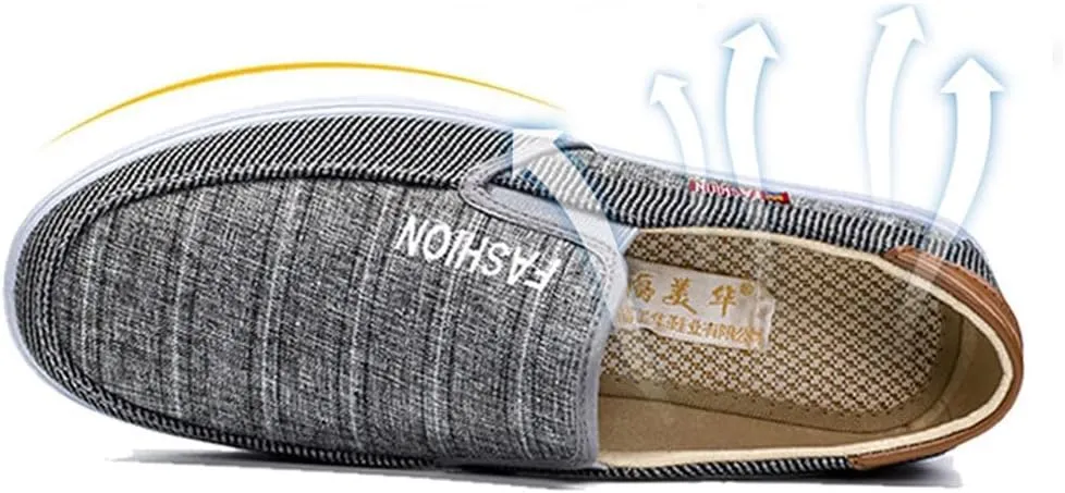 Breathable & Lightweight Men's Loafers: Anti-Skid, Easy Slip-On for Outdoor Comfort & Style