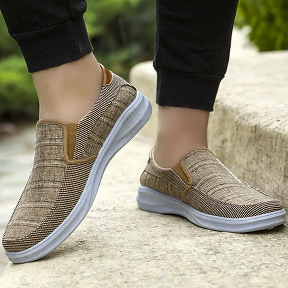 Breathable & Lightweight Men's Loafers: Anti-Skid, Easy Slip-On for Outdoor Comfort & Style