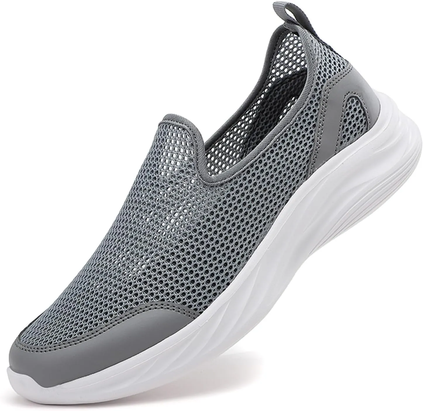 Breathable Mesh Men's Slip on Walking Shoes Lightweight Comfortable Sneakers with Durable Outsole for Gym, Walking & Casual Use Fahionable Water Friendly Summer Quick Drying Shoes