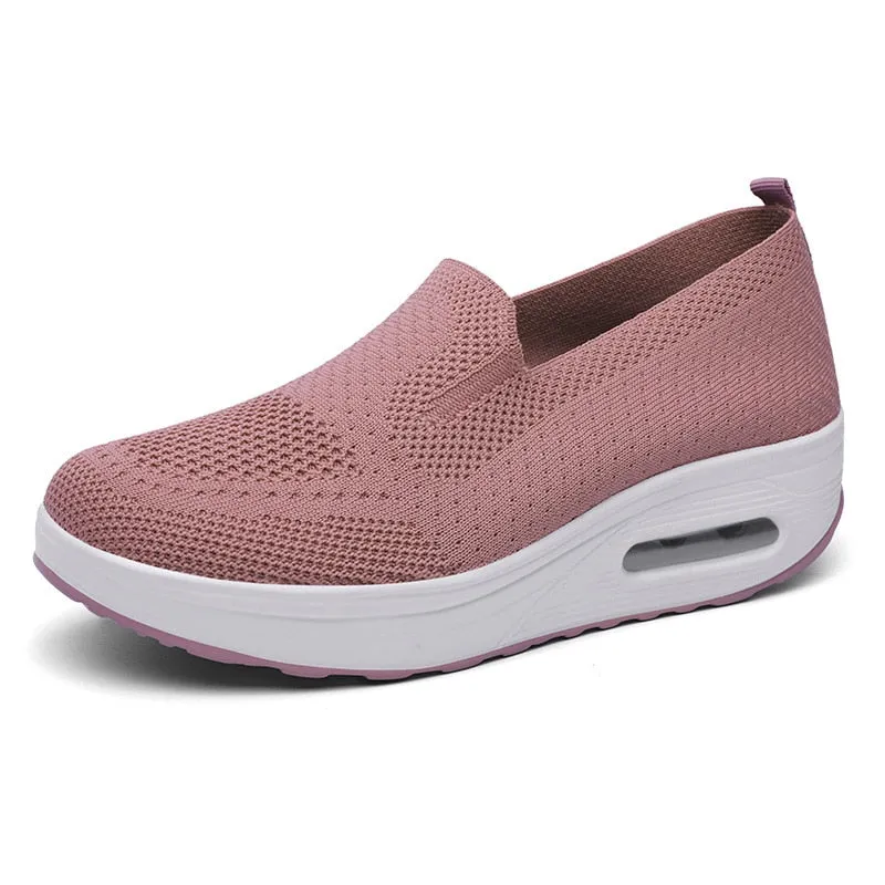Breathable Mesh Slip-On Sneakers