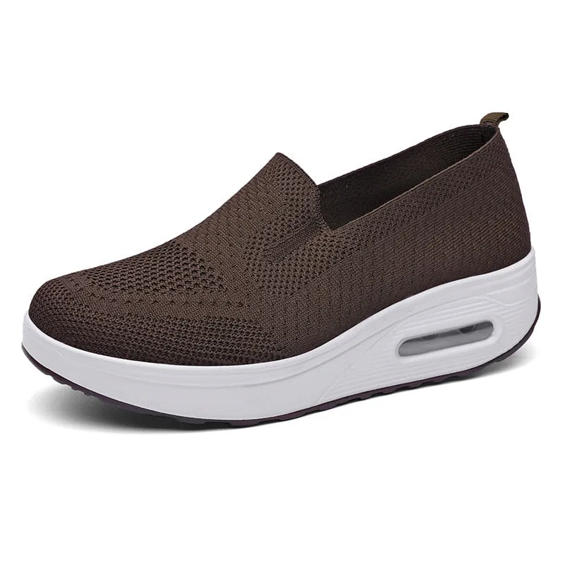 Breathable Mesh Slip-On Sneakers