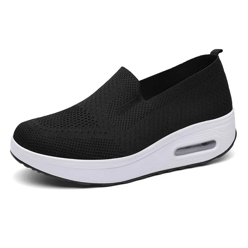 Breathable Mesh Slip-On Sneakers