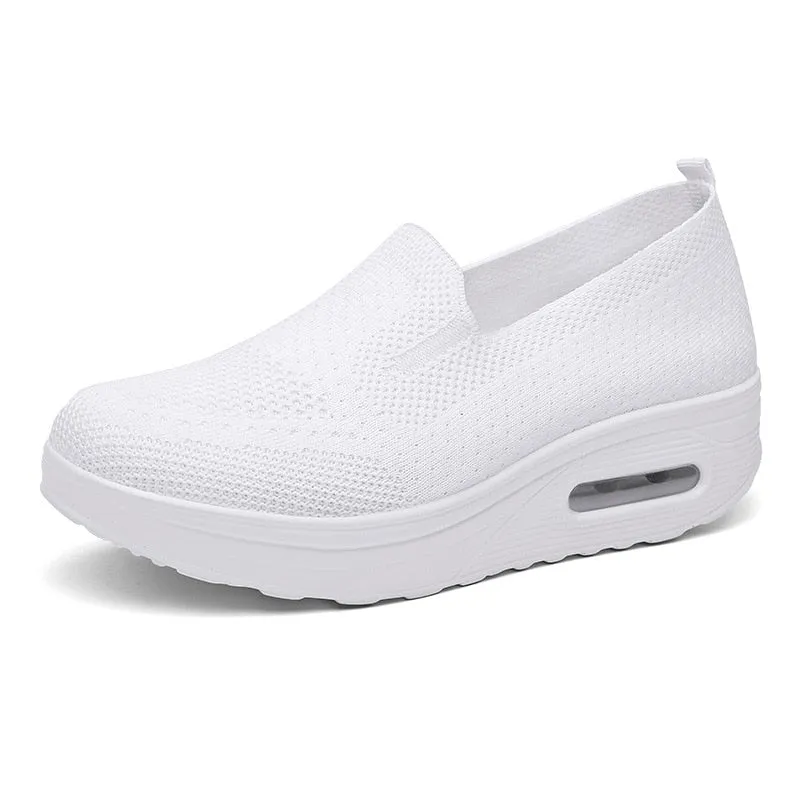 Breathable Mesh Slip-On Sneakers