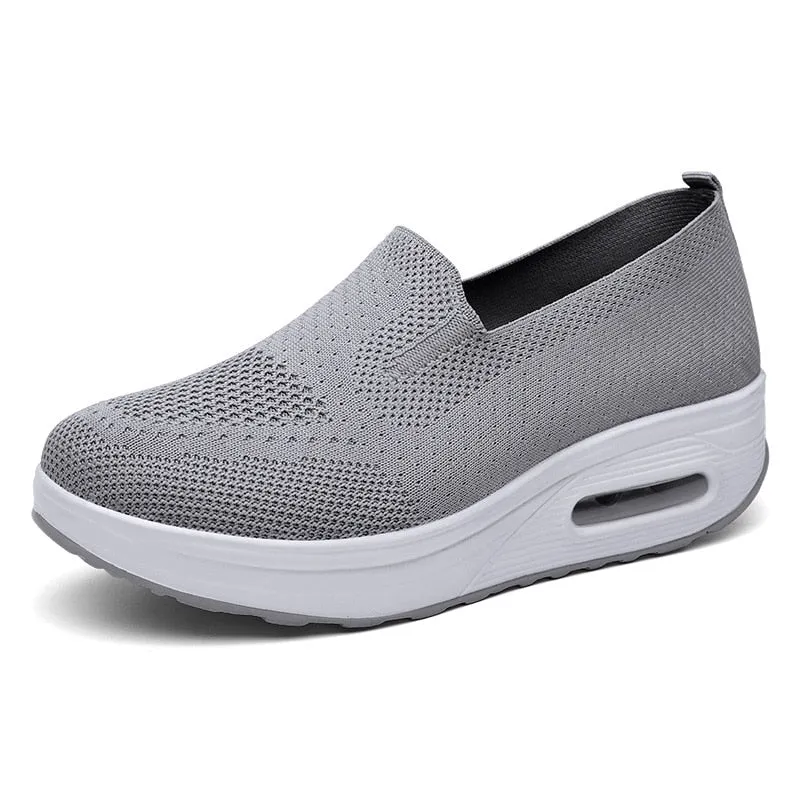 Breathable Mesh Slip-On Sneakers