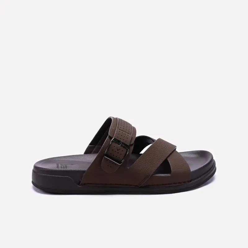 Brown Soft Casual Slippers 0151120