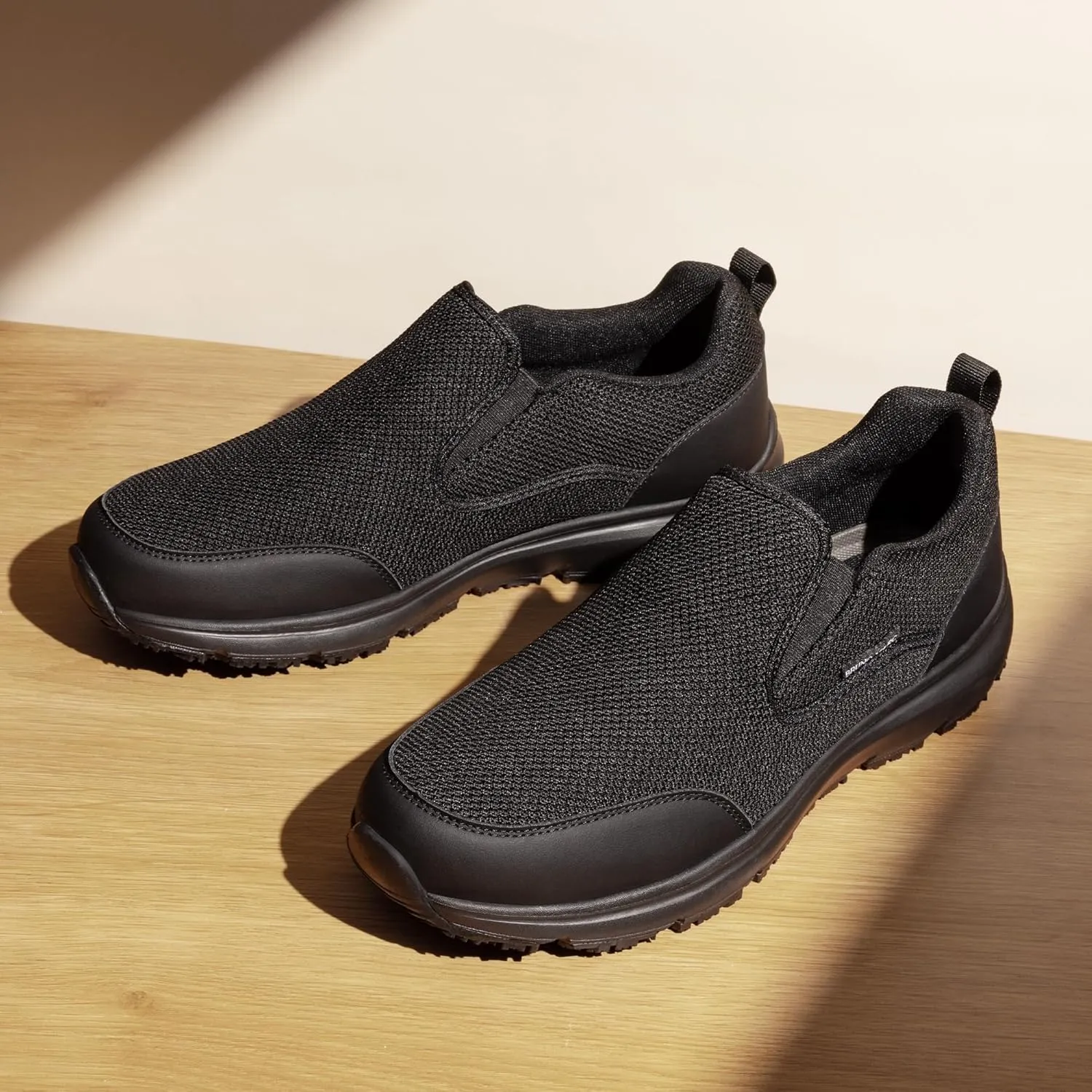 Bruno Marc Men's Work Shoes Non Slip Shoes, Slip-on Lightweight Restaurant or Food Service Loafers