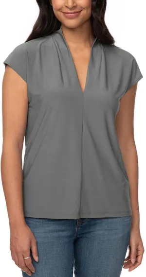 Buffalo David Bitton Ladies' V-Neck Comfort Fit Cap Sleeves Blouse