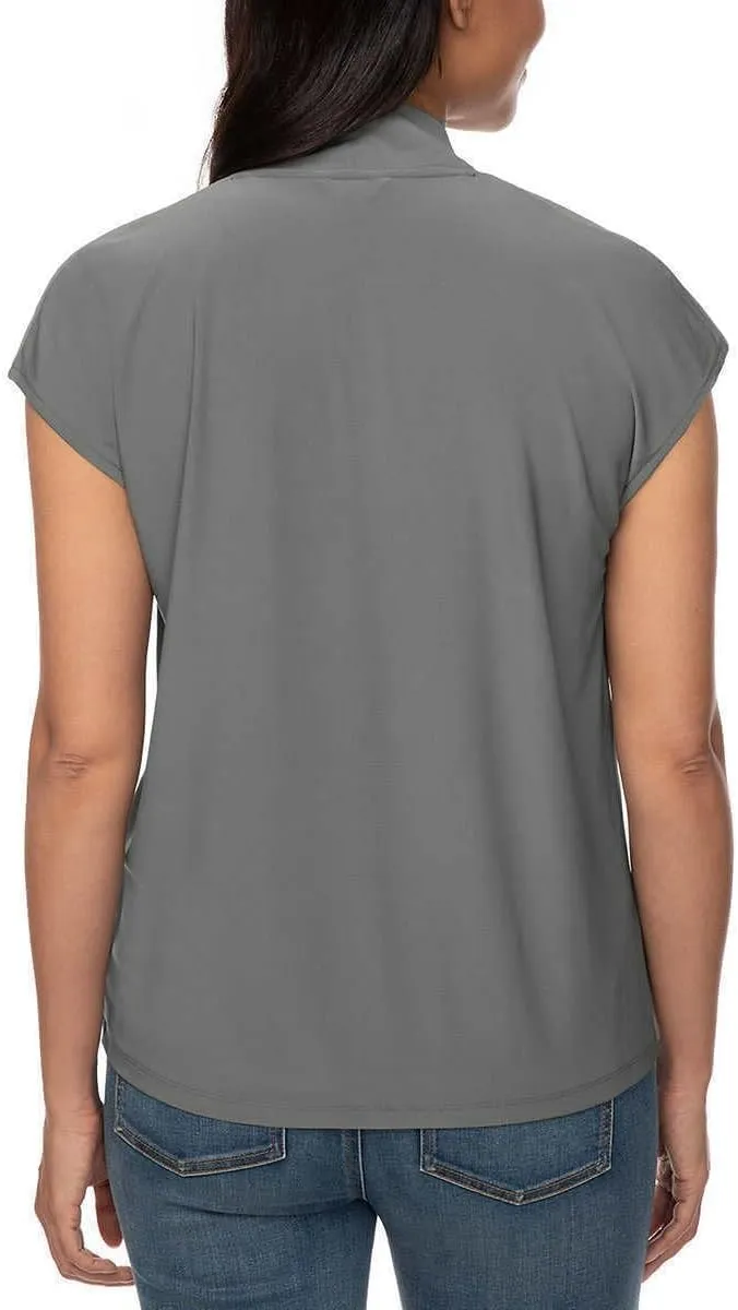 Buffalo David Bitton Ladies' V-Neck Comfort Fit Cap Sleeves Blouse