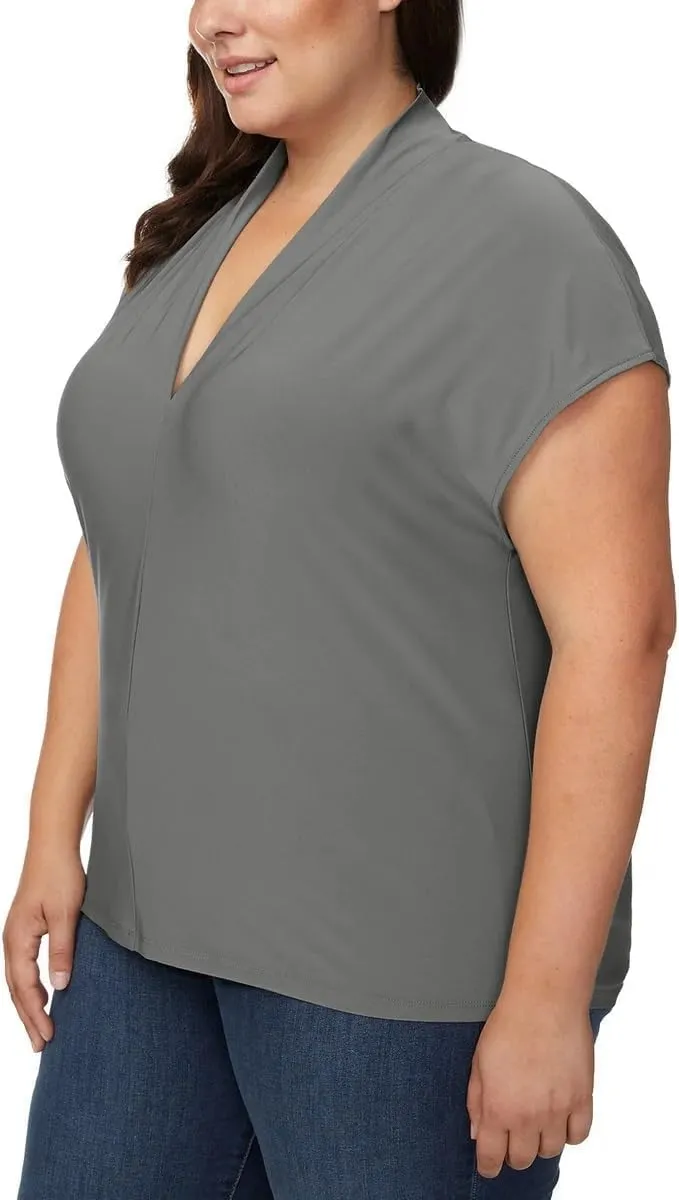 Buffalo David Bitton Ladies' V-Neck Comfort Fit Cap Sleeves Blouse