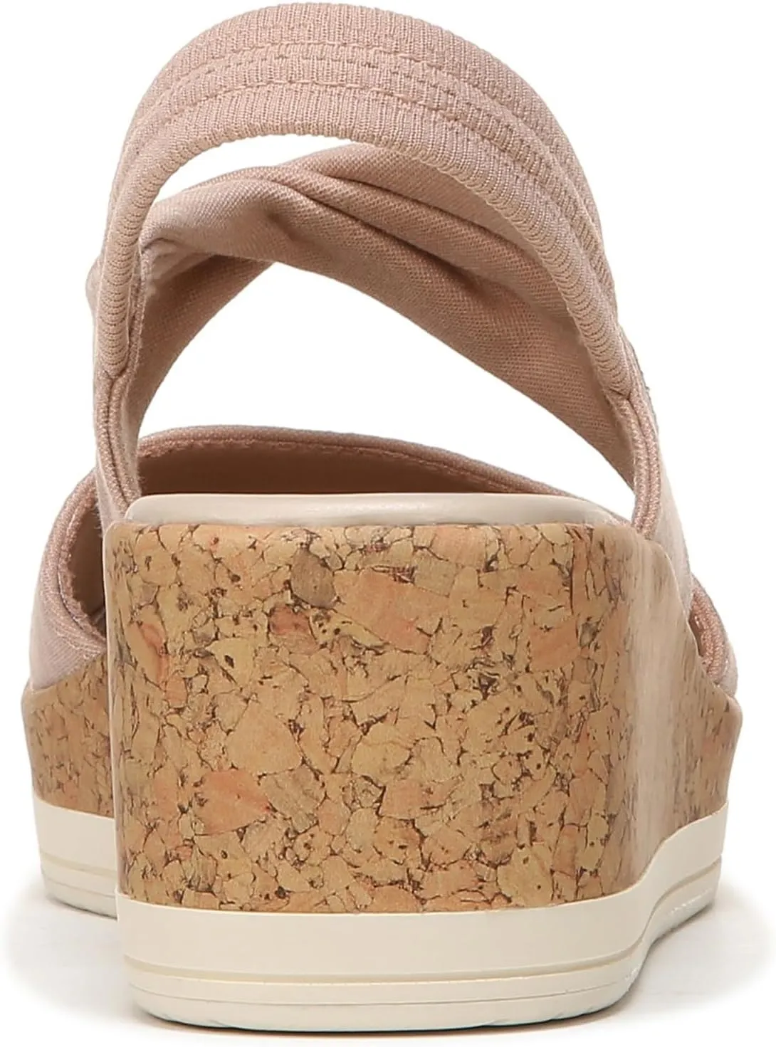 BZees Women's Remix Machine Washable Ankle Strap Wedge Sandal Slide
