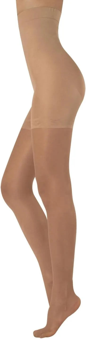 CALZITALY High Waist tights Control Top Shaping Nylons, Shaping Pantyhose, 20 Denier Sheer Shaping Tights for All Day Use