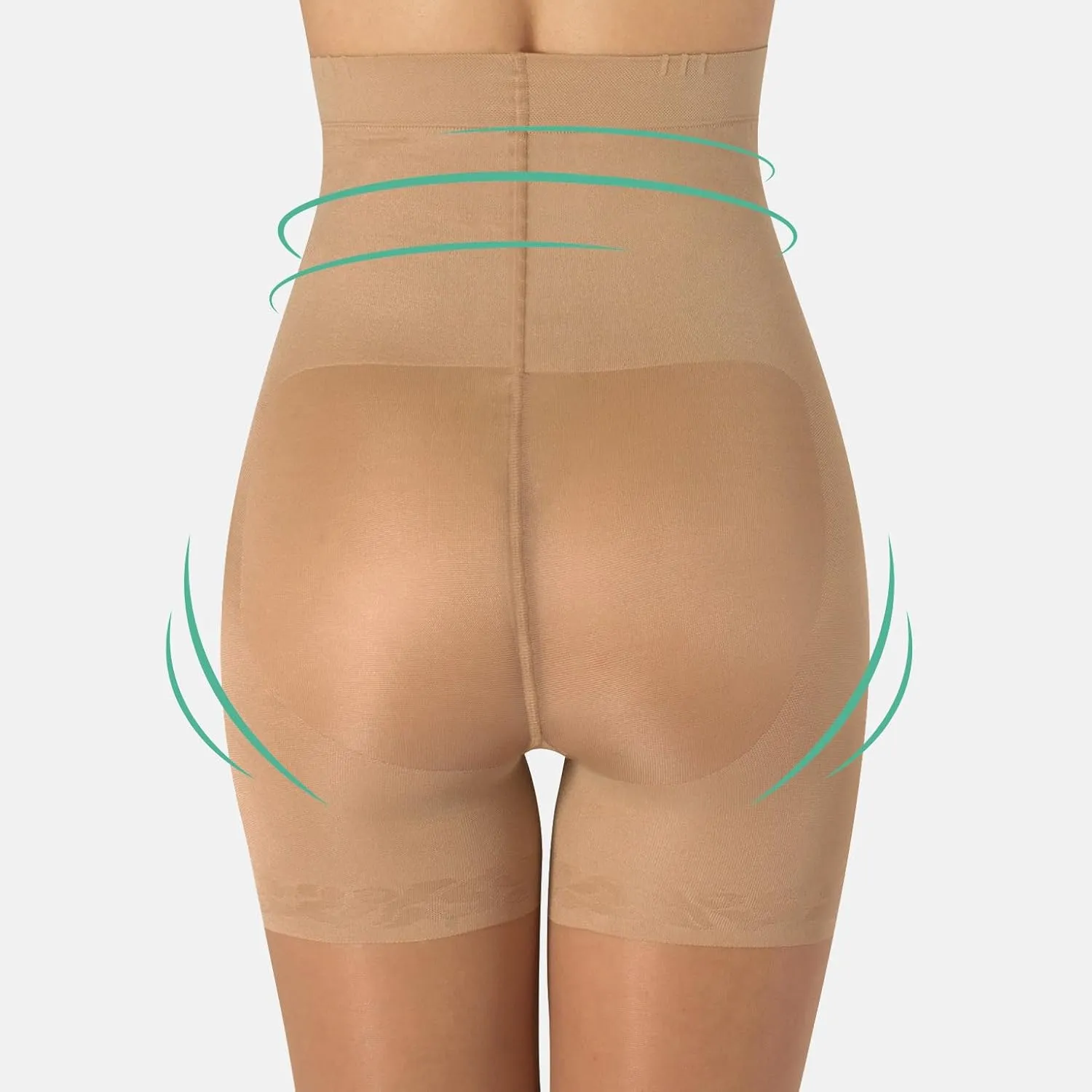 CALZITALY High Waist tights Control Top Shaping Nylons, Shaping Pantyhose, 20 Denier Sheer Shaping Tights for All Day Use