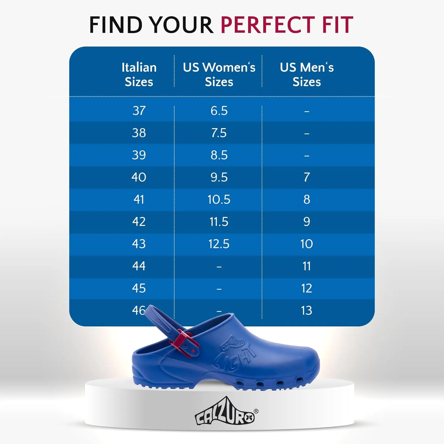 CALZURO Lights - Lightweight Work Clogs - Non Slip Work Shoes for Men and Women - Slip Resistant Kitchen Shoes, Garden and Nursing Clogs -