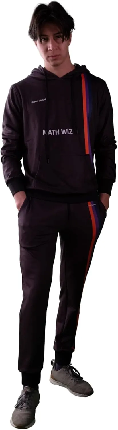 Campus Sophisticate Men's Premium Hoodie MATH WIZ | Soft Breathable Lightweight Sport Sweatshirt